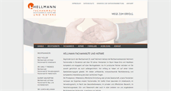 Desktop Screenshot of hellmann-fachanwaelte.de
