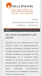 Mobile Screenshot of hellmann-fachanwaelte.de